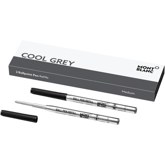 Montblanc 2 Kugelschreiberminen (M) Cool Grey Grau 124519