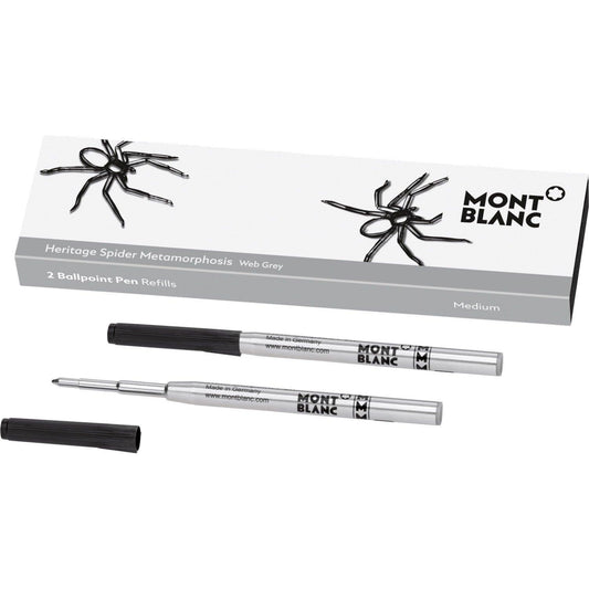 Montblanc 2 refill per penna a sfera (M) Heritages Spider Grey ( grigio ) 118203