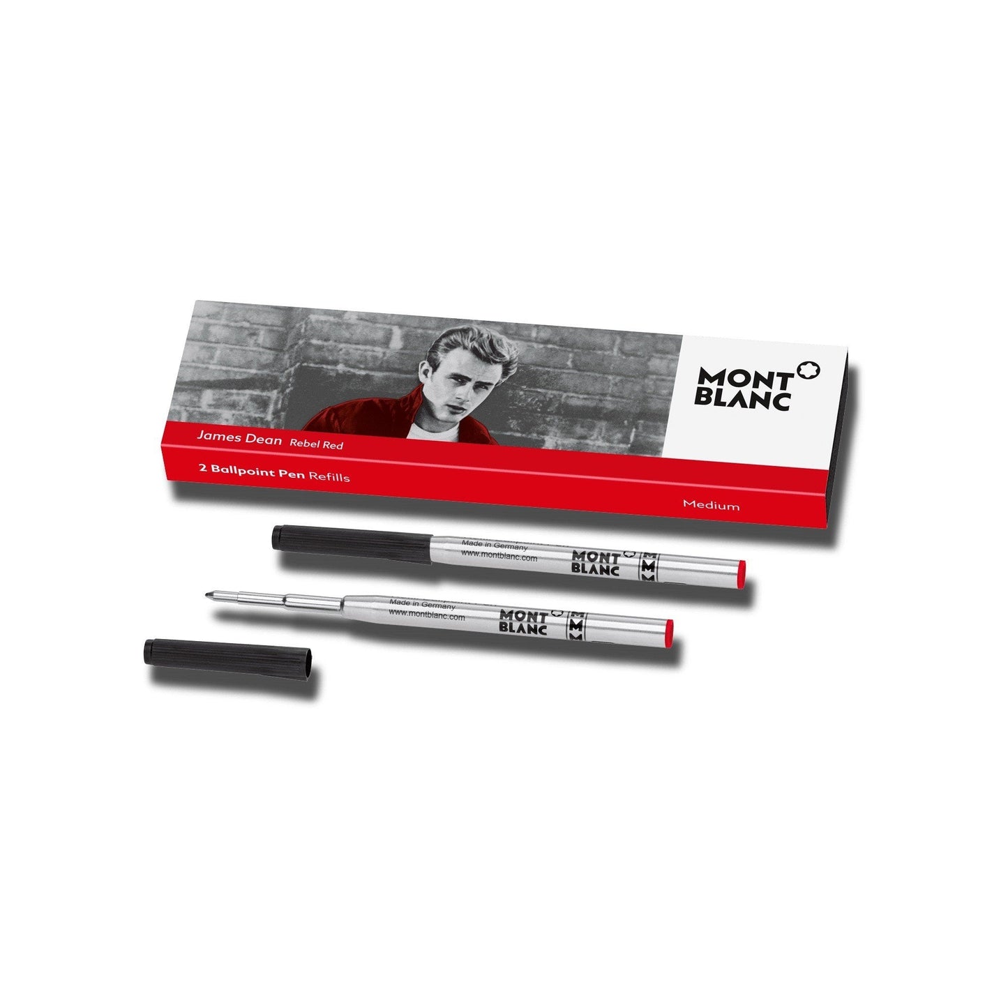 Montblanc 2 Kugelschreiberminen (M) James Dean Red (Rot) 118205
