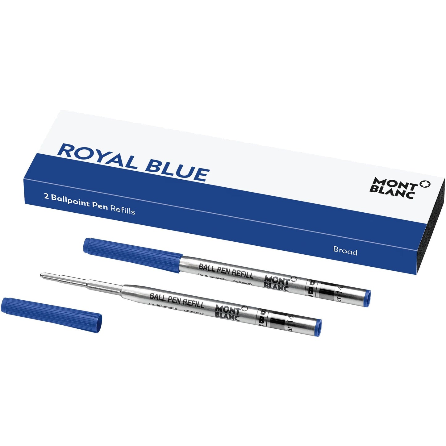 Montblanc 2 Kugelschreiber Minen, Groß, Royal Blue Blau, 128215