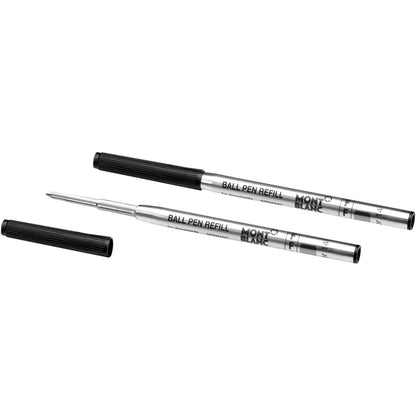 Montblanc 2 refill per penna a sfera punta F Mystery Black nero 116189