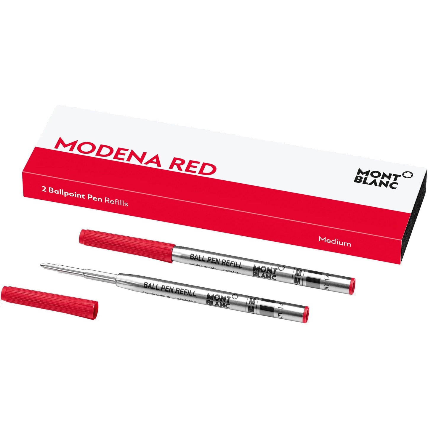 Montblanc 2 Kugelschreiberminen, Medium, Modena-Rot 128216