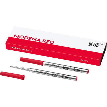 Montblanc 2 Kugelschreiberminen, Medium, Modena-Rot 128216