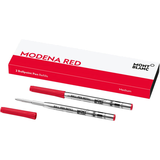 Montblanc 2 Kugelschreiberminen, Medium, Modena-Rot 128216