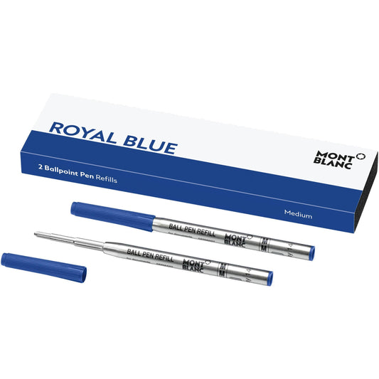 Montblanc 2 Kugelschreiber Minen M Königsblau 128214