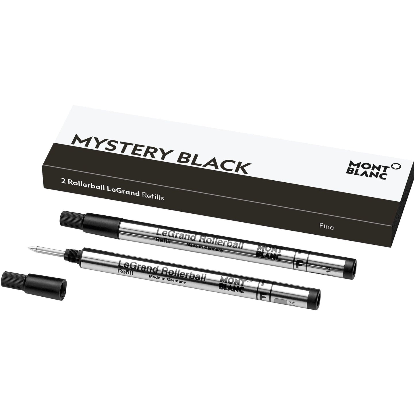 Montblanc 2 Nachfüllungen für Roller LeGrand (F) Mystery Black schwarz 128224