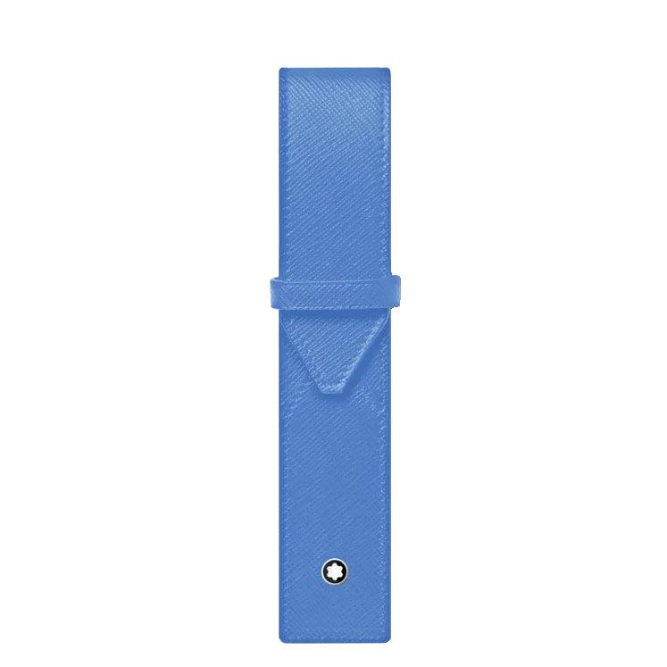 Montblanc Federmäppchen für 1 Schreibgerät Sartorial himmelblau 198253