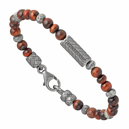Montblanc Armband Wrap Me mit Tigeraugenkugeln Sterlingsilber 925 Größe L 12616368