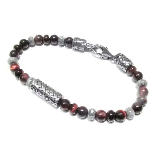 Montblanc Armband Wrap Me mit Tigeraugenkugeln Sterlingsilber 925 Größe L 12616368