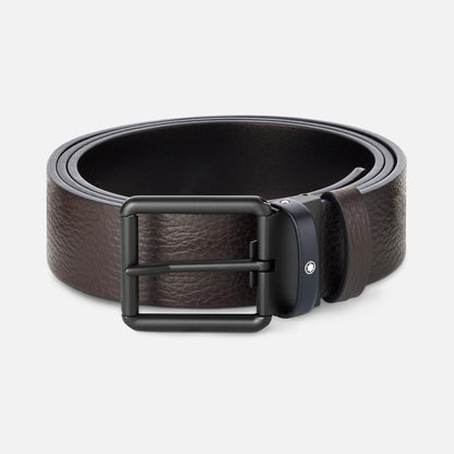 Montblanc Gürtel 35mm PVD-Dornschließe schwarz wendbar schwarz/braun 131187