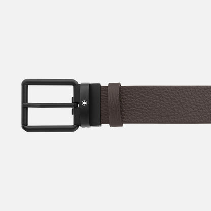 Montblanc Gürtel 35mm PVD-Dornschließe schwarz wendbar schwarz/braun 131187