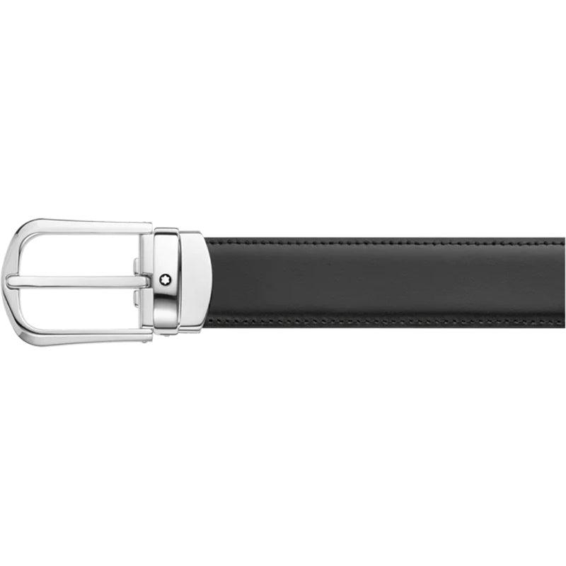 Montblanc Herrengürtel elegant schwarz/braun 30mm wendbar verstellbar 114412