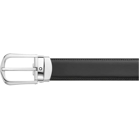 Montblanc Herrengürtel elegant schwarz/braun 30mm wendbar verstellbar 114412