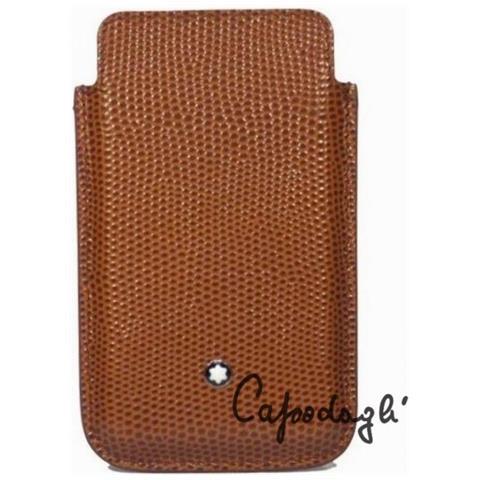 Montblanc Smartphone-Hülle Echsenleder braun 109192