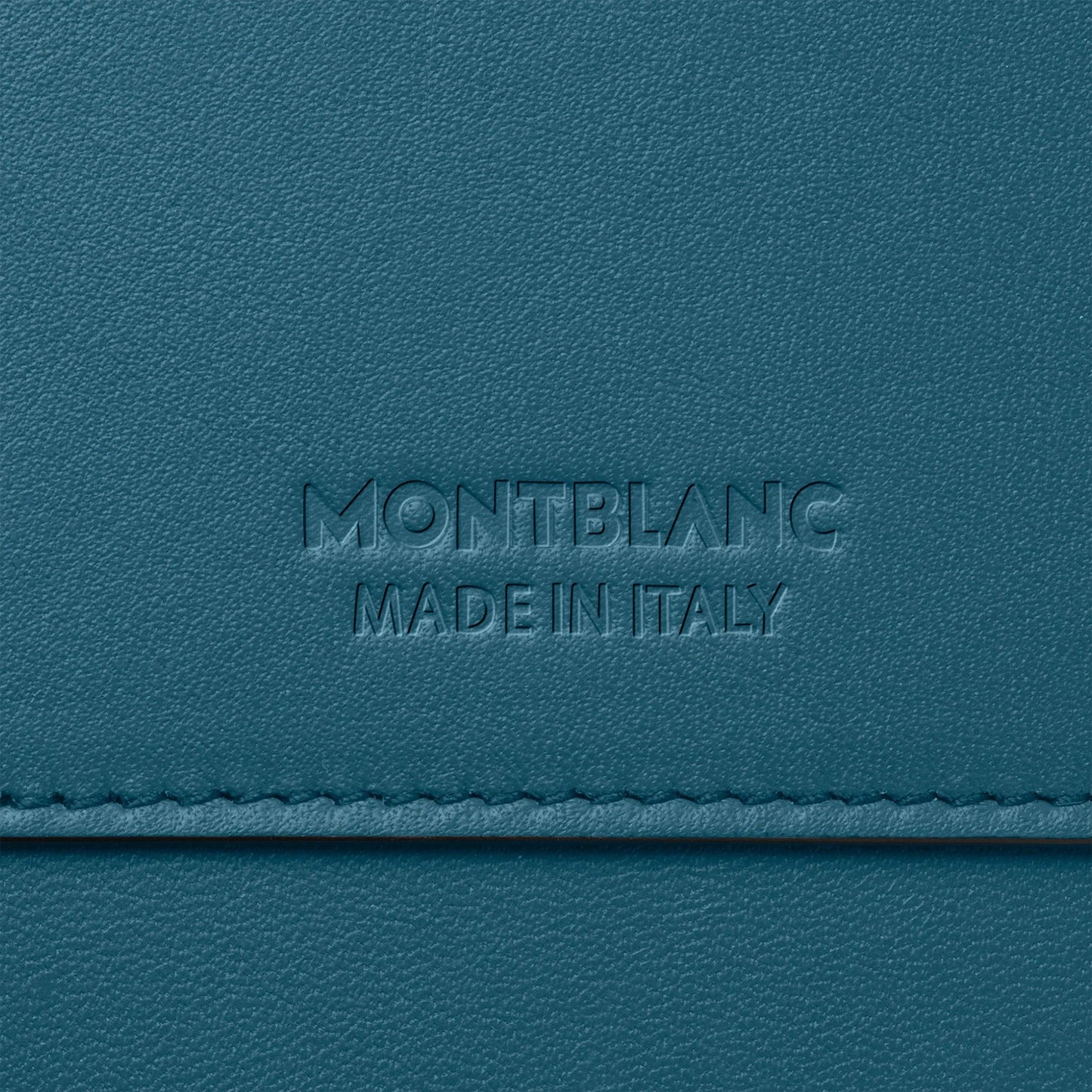 Montblanc runde Etui Meisterstück Selection Soft Ozeanblau 131261