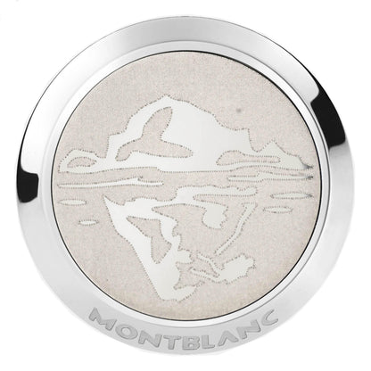 Montblanc Manschettenknöpfe 1858 Ice Sea Stahl 129508