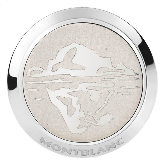 Montblanc Manschettenknöpfe 1858 Ice Sea Stahl 129508