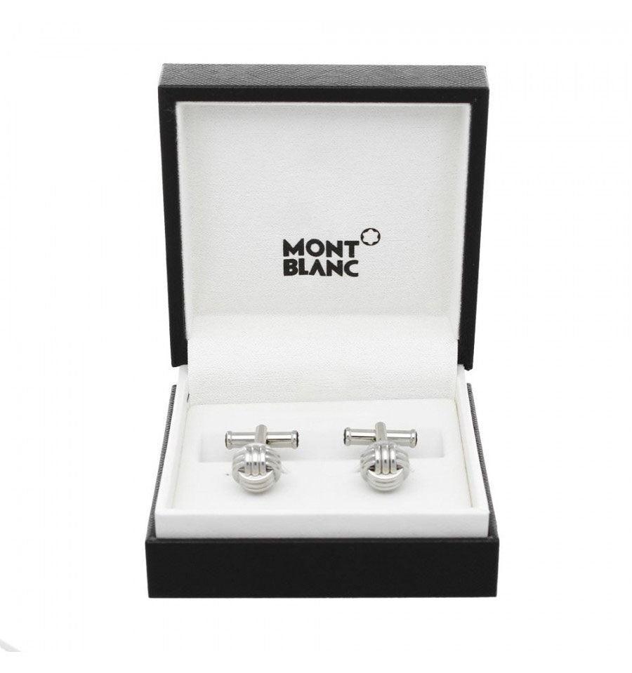 Montblanc Manschettenknöpfe Sartorial Knot aus Stahl 118611
