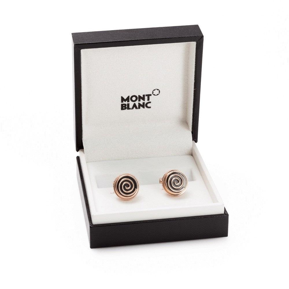 Montblanc Manschettenknöpfe Jazz Miles Davis Stahl PVD Roségold-Finish 114780