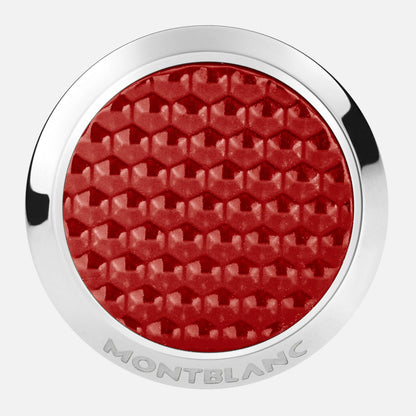 Montblanc Manschettenknöpfe Meisterstück Rot Stahl 130269