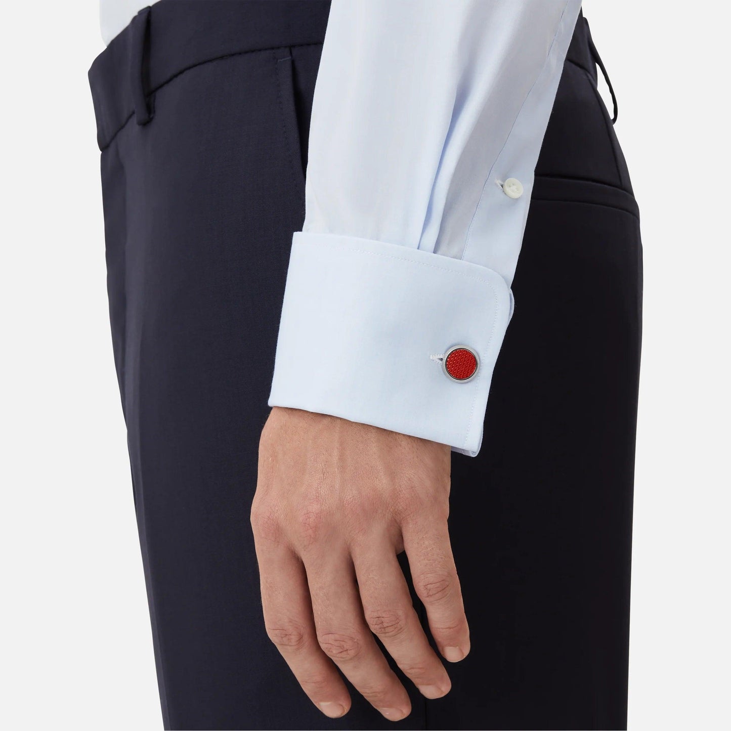 Montblanc Manschettenknöpfe Meisterstück Rot Stahl 130269