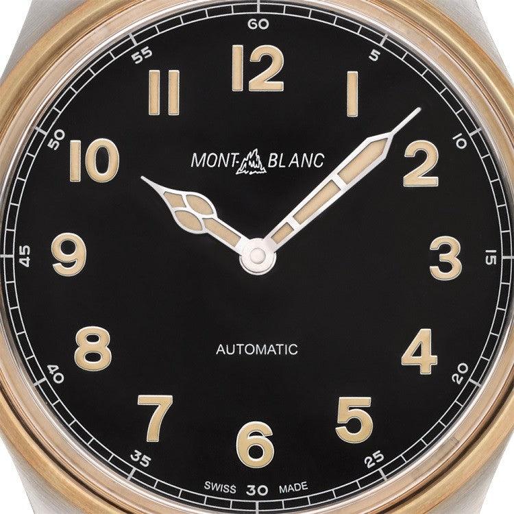 Montblanc Uhr 1858 Automatic 44mm schwarz Automatik Stahl und Bronze 116241