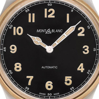 Montblanc Uhr 1858 Automatic 44mm schwarz Automatik Stahl und Bronze 116241