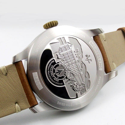 Montblanc Uhr 1858 Automatic 44mm schwarz Automatik Stahl und Bronze 116241
