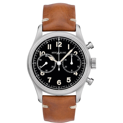 Montblanc Uhr 1858 Chronograph Automatik 42mm Schwarz Automatik Stahl 117836