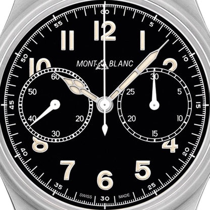 Montblanc Uhr 1858 Chronograph Automatik 42mm Schwarz Automatik Stahl 117836