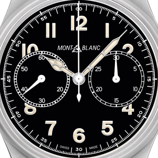 Montblanc Uhr 1858 Chronograph Automatik 42mm Schwarz Automatik Stahl 117836