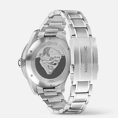 Montblanc Uhr 1858 Ice Sea Automatic Date 41mm grün Automatik Stahl 129373