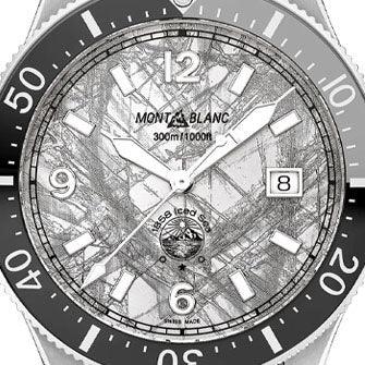 Montblanc Uhr 1858 Iced Sea Automatik Datum 41 mm grau Automatik Stahl 130793
