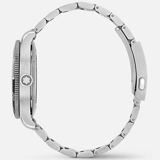 Montblanc Uhr 1858 Iced Sea Automatik Datum 41 mm grau Automatik Stahl 130793