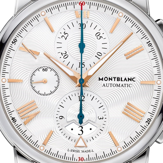 Montblanc Uhr 4810 Chronograph 43mm Silber Automatik Stahl 114856