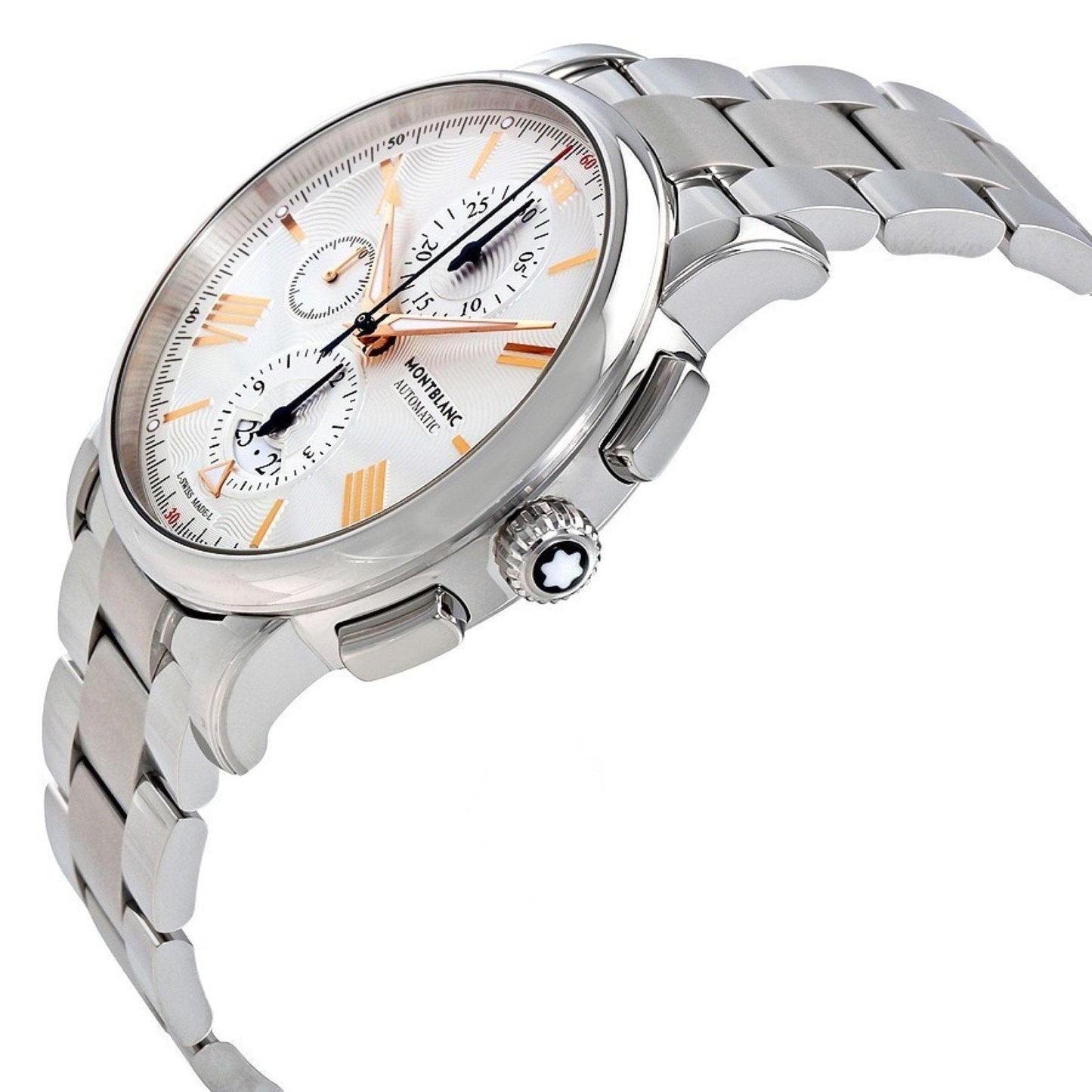 Montblanc Uhr 4810 Chronograph 43mm Silber Automatik Stahl 114856