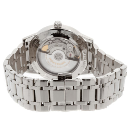 Montblanc Uhr Bohème Date 37mm weiß Automatik Stahl 114733