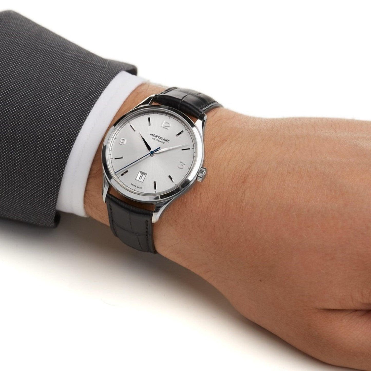 Montblanc Uhr Heritage Chronometrie 40mm Silber Automatik Stahl 112533