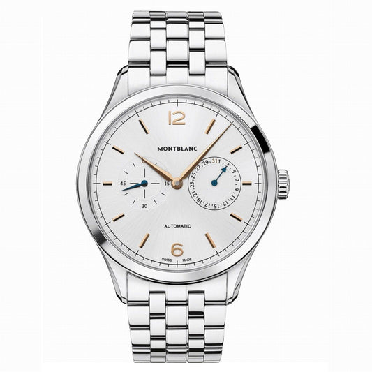 Montblanc Uhr Heritage Chronometrie 40mm Silber Automatik Stahl 114873