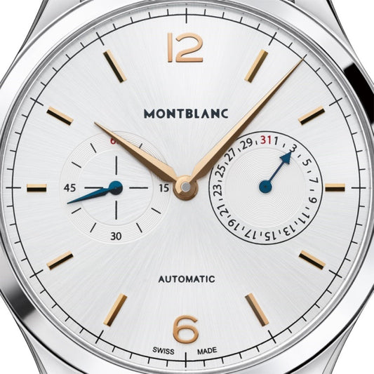 Montblanc Uhr Heritage Chronometrie 40mm Silber Automatik Stahl 114873
