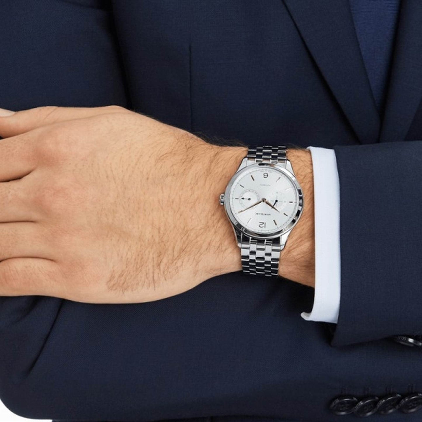 Montblanc Uhr Heritage Chronometrie 40mm Silber Automatik Stahl 114873