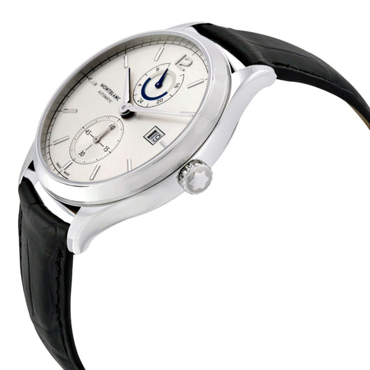 Montblanc Uhr Heritage Chronometrie Dual Time 41mm Silber Automatik Stahl 112540