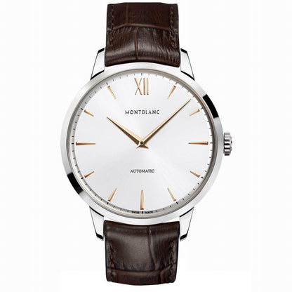 Montblanc Uhr Heritage Spirit 41mm Silber Automatik Stahl 110695