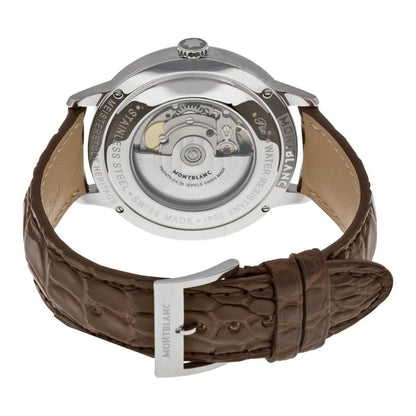 Montblanc Uhr Heritage Spirit 41mm Silber Automatik Stahl 110695