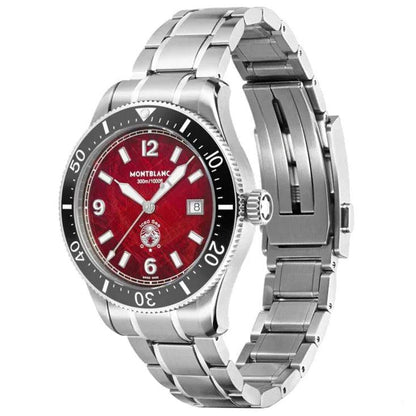 Montblanc Uhr Iced Sea Date 41mm bordeaux automatisch Stahl 132291