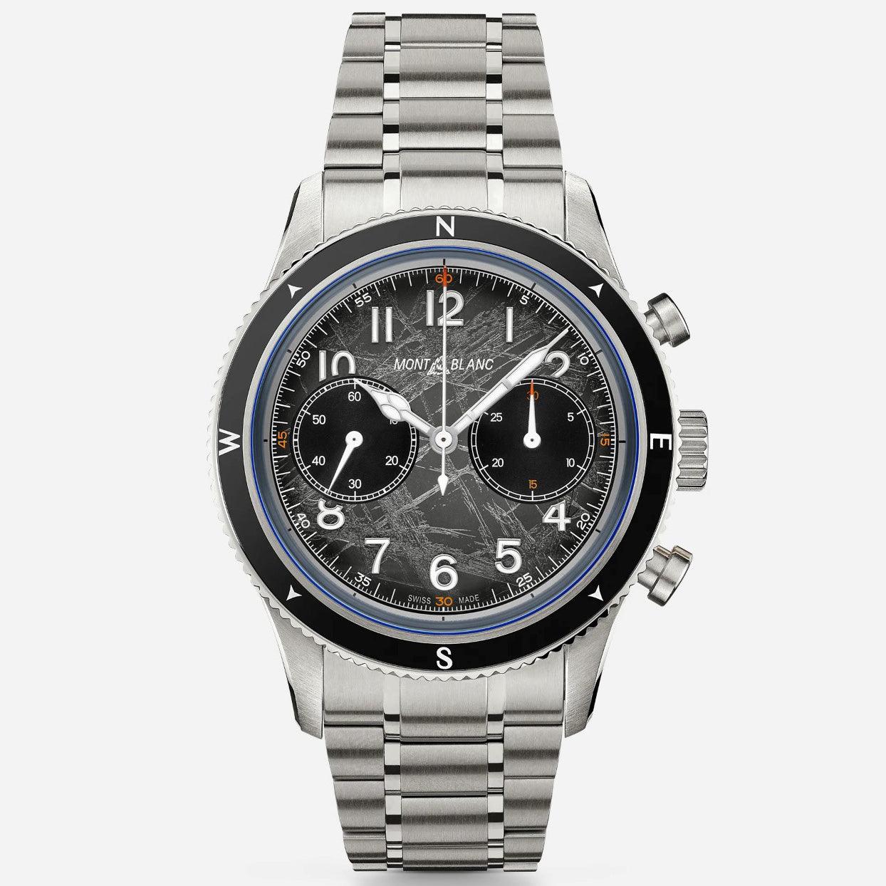 Montblanc Uhr Montblanc 1858 Automatic Chronograph 0 Oxygen The 8000 42mm grau Automatik Stahl 130983