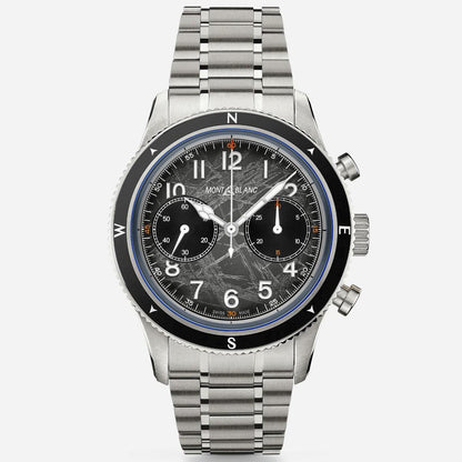 Montblanc Uhr Montblanc 1858 Automatic Chronograph 0 Oxygen The 8000 42mm grau Automatik Stahl 130983