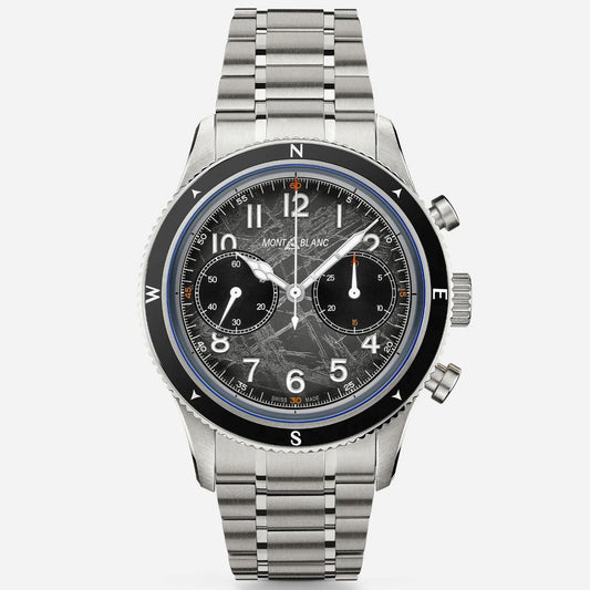 Montblanc Uhr Montblanc 1858 Automatic Chronograph 0 Oxygen The 8000 42mm grau Automatik Stahl 130983