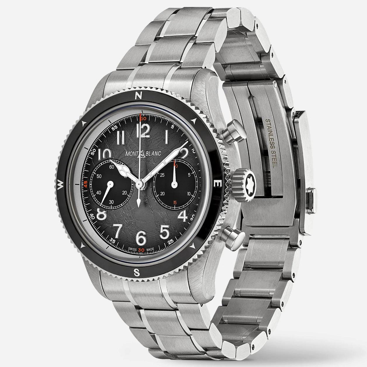 Montblanc Uhr Montblanc 1858 Automatic Chronograph 0 Oxygen The 8000 42mm grau Automatik Stahl 130983
