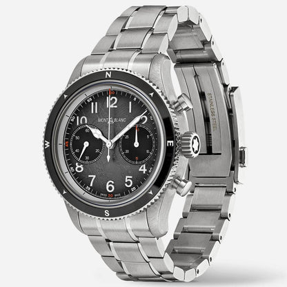 Montblanc Uhr Montblanc 1858 Automatic Chronograph 0 Oxygen The 8000 42mm grau Automatik Stahl 130983